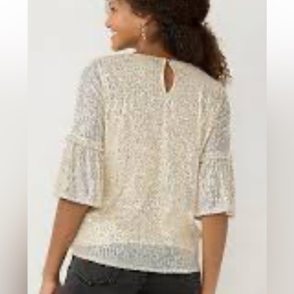 NWT Sz med sequin top - Picture 2 of 14